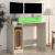 Birou cu lumini LED, gri beton, 97x90x45 cm, lemn compozit GartenMobel Dekor