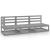 Set mobilier de grădină, 3 piese, gri, lemn masiv de pin GartenMobel Dekor