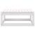 Set mobilier de grădină cu perne, 3 piese, alb, lemn masiv pin GartenMobel Dekor