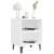 Noptiere cu picioare metalice, 2 buc, alb, 40x30x50 cm GartenMobel Dekor