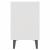Noptiere cu picioare metalice, 2 buc, alb, 40x30x50 cm GartenMobel Dekor