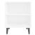 Noptiere cu picioare metalice, 2 buc, alb, 40x30x50 cm GartenMobel Dekor