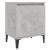 Noptiere cu picioare din metal, 2 buc, gri beton, 40x30x50 cm GartenMobel Dekor