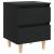 Noptiere cu picioare lemn masiv pin, 2 buc., negru, 40x35x50 cm GartenMobel Dekor