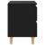 Noptiere cu picioare lemn masiv pin, 2 buc., negru, 40x35x50 cm GartenMobel Dekor