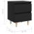 Noptiere cu picioare lemn masiv pin, 2 buc., negru, 40x35x50 cm GartenMobel Dekor