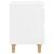 Noptiere & picioare lemn pin 2 buc. alb extralucios 40x35x50 cm GartenMobel Dekor