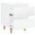 Noptiere & picioare lemn pin 2 buc. alb extralucios 40x35x50 cm GartenMobel Dekor