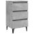 Noptiere cu picioare metalice, 2 buc. gri beton, 40x35x69 cm GartenMobel Dekor
