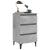 Noptiere cu picioare metalice, 2 buc. gri beton, 40x35x69 cm GartenMobel Dekor
