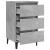 Noptiere cu picioare metalice, 2 buc. gri beton, 40x35x69 cm GartenMobel Dekor