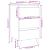 Noptiere cu picioare metalice, 2 buc. gri beton, 40x35x69 cm GartenMobel Dekor