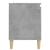 Comodă TV, picioare lemn masiv, gri beton, 103,5x35x50 cm GartenMobel Dekor