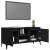 Comodă TV cu picioare metalice, negru, 103,5x35x50 cm GartenMobel Dekor