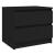 Noptiere, 2 buc., negru, 50x39x43,5 cm, PAL   GartenMobel Dekor