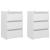 Noptiere, 2 buc., alb, 40x35x62,5 cm, lemn compozit GartenMobel Dekor