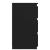 Noptiere, 2 buc., negru, 40x35x62,5 cm, lemn compozit GartenMobel Dekor