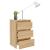Noptiere, 2 buc., stejar sonoma, 40x35x62,5 cm, lemn compozit GartenMobel Dekor