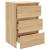 Noptiere, 2 buc., stejar sonoma, 40x35x62,5 cm, lemn compozit GartenMobel Dekor
