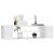 Dulap TV suspendat, alb, 100x30x26,5 cm, PAL GartenMobel Dekor