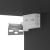 Dulap TV suspendat, negru, 100x30x26,5 cm, PAL GartenMobel Dekor