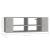 Dulap TV montat pe perete, gri beton, 102x35x35 cm, PAL GartenMobel Dekor