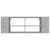 Dulap TV montat pe perete, gri beton, 102x35x35 cm, PAL GartenMobel Dekor