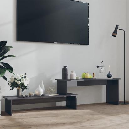 Comodă TV, gri extralucios, 180x30x43 cm, PAL GartenMobel Dekor