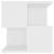 Masă laterală, alb, 40x40x40 cm, PAL GartenMobel Dekor