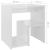 Noptiere, 2 buc., alb extralucios, 40x30x40 cm, lemn prelucrat GartenMobel Dekor