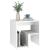 Noptiere, 2 buc., alb extralucios, 40x30x40 cm, lemn prelucrat GartenMobel Dekor