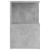 Noptieră, gri beton, 35x35x55 cm, PAL GartenMobel Dekor