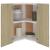Dulap de colț suspendat stejar sonoma 57x57x60cm lemn prelucrat GartenMobel Dekor