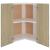 Dulap de colț suspendat stejar sonoma 57x57x60cm lemn prelucrat GartenMobel Dekor