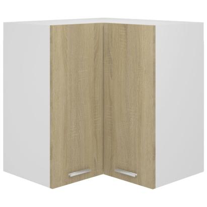 Dulap de colț suspendat stejar sonoma 57x57x60cm lemn prelucrat GartenMobel Dekor