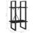 Bibliotecă cu 2 rafturi, negru, 40x30x70 cm, lemn masiv de pin GartenMobel Dekor