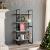 Bibliotecă cu 4 rafturi, gri beton, 80x30x140 cm, PAL GartenMobel Dekor