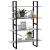 Bibliotecă, 4 rafturi, gri beton, 100x30x140cm, lemn prelucrat GartenMobel Dekor