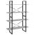 Bibliotecă, 4 rafturi, gri beton, 100x30x140cm, lemn prelucrat GartenMobel Dekor