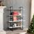 Bibliotecă cu 4 rafturi, alb, 100x30x140 cm, lemn masiv de pin GartenMobel Dekor