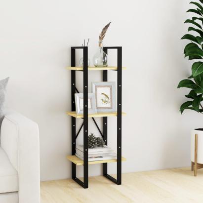 Bibliotecă cu 3 rafturi, 40x30x105 cm, lemn masiv de pin GartenMobel Dekor