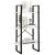 Raft de depozitare, alb, 60x30x105 cm, lemn masiv de pin GartenMobel Dekor