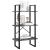 Raft de depozitare, gri, 60x30x105 cm, lemn masiv de pin GartenMobel Dekor