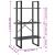 Raft de depozitare, gri, 60x30x105 cm, lemn masiv de pin GartenMobel Dekor