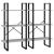 Raft de depozitare, gri beton, 60x30x210 cm, lemn compozit GartenMobel Dekor