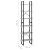 Raft de depozitare, gri beton, 60x30x210 cm, lemn compozit GartenMobel Dekor