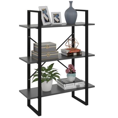 Bibliotecă, gri, 80x30x105 cm, PAL GartenMobel Dekor
