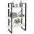 Bibliotecă cu 3 rafturi, alb, 80x30x105 cm, lemn masiv de pin GartenMobel Dekor