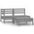 Set mobilier de grădină, 3 piese, gri, lemn masiv de pin GartenMobel Dekor