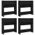 Pantofare de perete, 4 buc., negru, 60x18x60 cm, PAL GartenMobel Dekor